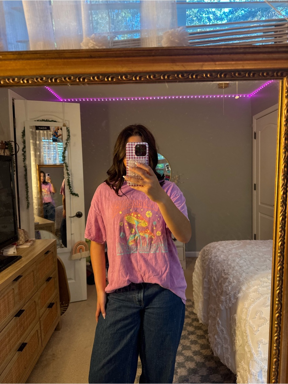 Altar'd State Lilac Mushroom Graphic Tee
